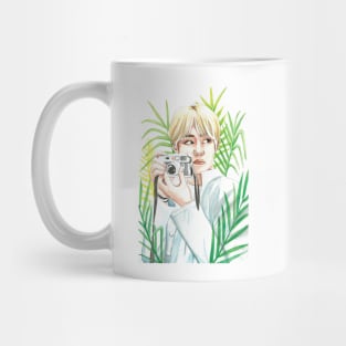 BTS V Kim Taehyung Nature Organic Watercolour Fanart Mug